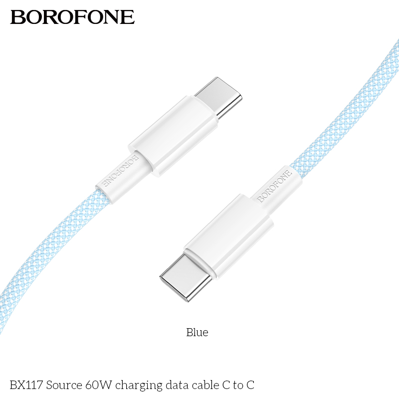 BOROFONE BX117 Source USB-C to USB-C cable NZ 6